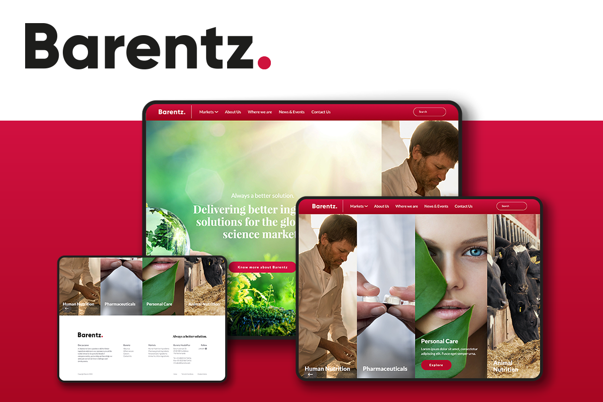 GUC Agency ontwikkelt vernieuwde merkidentiteit en website Barentz